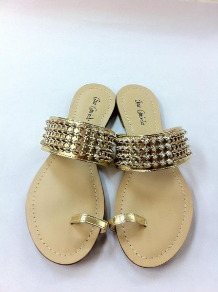 Rasteira Dourada - Spikes